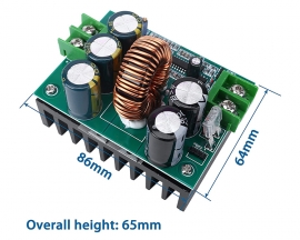 1200W High Power DC to DC Boost Converter, DC 10-36V to 12-80V Step Up Transformer, Adjustable Charging Power Supply for Electric Vehicles and Solar Power